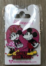 PIN'S PIN DISNEY DISNEYLAND PARIS DLP PARIS MICKEY ET MINNIE COEUR