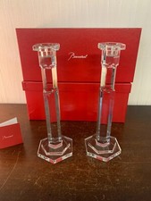2 bougeoirs modèle Abysse en cristal de Baccarat (prix à l'unité)