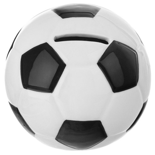 Tirelire football céramique