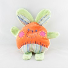 Doudou semi plat rond lapin