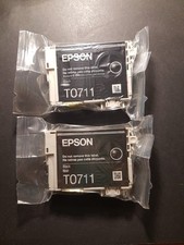 Cartouches Imprimante Epson Stylus  T0711  Noire d'origine, neuves