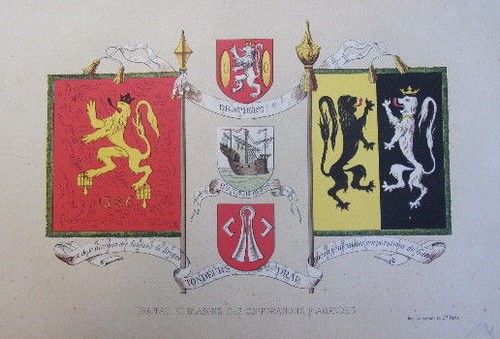 Belgique drapeaux blasons - drapeaux, &