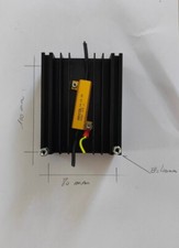 Radiateur dissipateur thermique Aluminium noir anodisé 100x80x40mm
