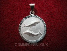 Pendentif "Poissons" Signe Astro Esotérisme Argent 925 - Bijoux pur Cadeau