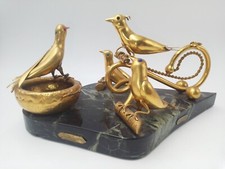 Ancienne sculpture d'un groupe d'oiseaux " Printemps " dans le gout de Goudji