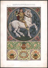 1910 Lithographie Panneaux