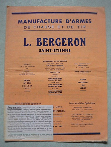 Catalogue tarifs armes - tarifs,