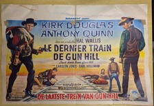 Affiche cinéma DERNIER TRAIN DE GUN HILL, Kirk Douglas Anthony Quinn, Hal Wallis