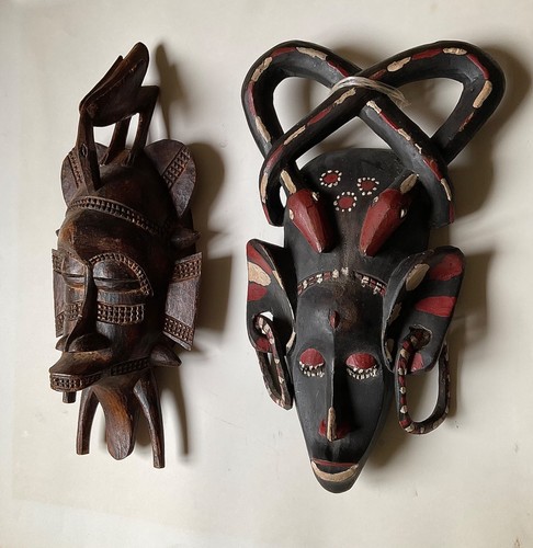 Paire masques senoufo - paire, de