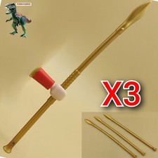 X3 Playmobil lance d'or