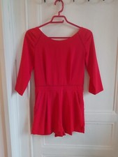 Combishort rouge femme