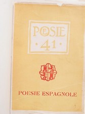 [Collectif, revue] Poésie 41. Poésie espagnole 1941