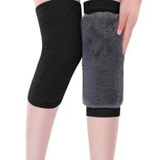 Genouillère d'hiver épaisse et extensible, soulage l'arthrite, chaude et unisexe