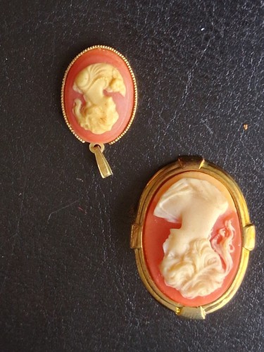 Lot vintage bijoux - camé, –