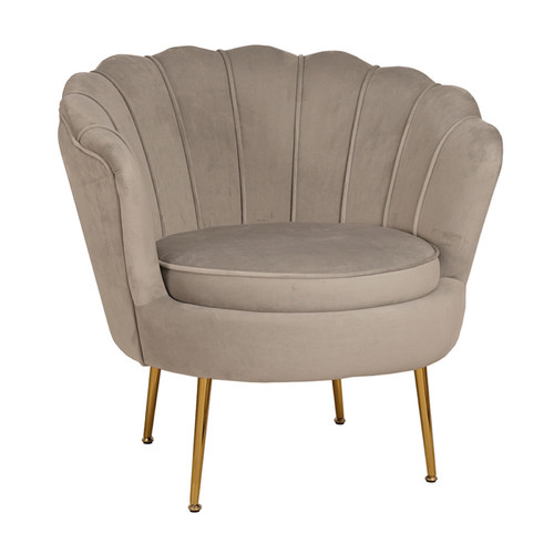 Fauteuil velours dossier - velours,