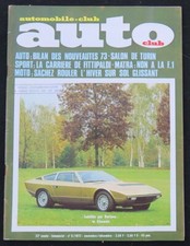 Revue AUTO CLUB 1972 Salon de