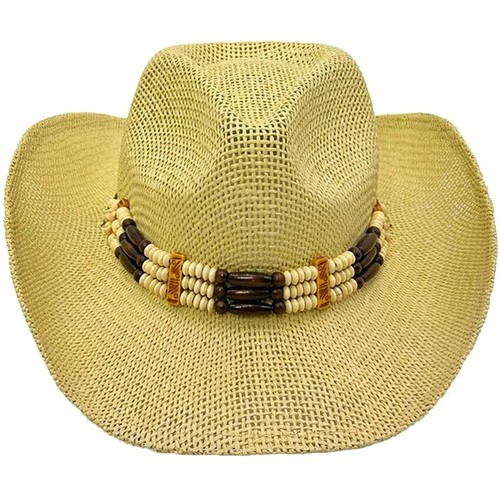 Chapeau paille beige - beige, cowboy