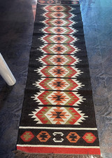 Tapis Kilim laine jute coureur