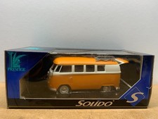 SOLIDO VOLKSWAGEN COMBI ORANGE/BLANC MODIFIÉ 1/18 EN BOITE gé D3