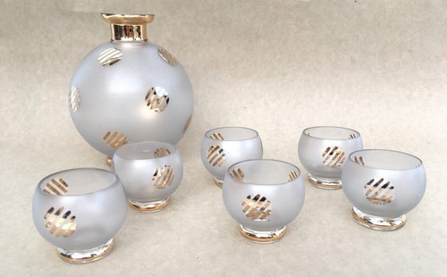 Ancien service verre liqueur