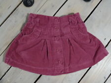 Jupe aspect velours bordeaux