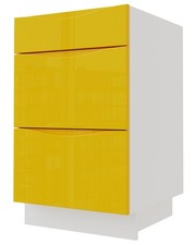 Meuble De Rangement NAPOLI 50x50x82Cm Tirage Complet Sans Poignée Laqué Couleur