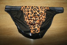 slip transparent motif leopard
