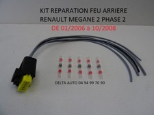 KIT DE RÉPARATION CONNECTEUR PLATINE FEUX ARRIÈRE RENAULT MEGANE 2 PHASE 2