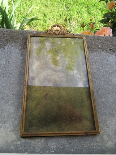 Ancien grand cadre photo - cadre, en