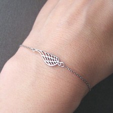 Bracelet motif aile en argent