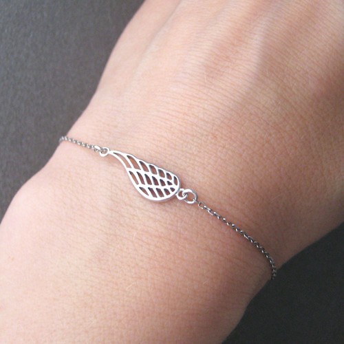 Bracelet motif aile argent - aile,