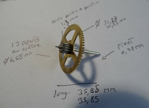 Piece horlogerie comtoise - piece,