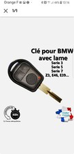 Coque clé plip pour BMW SERIE 3 5 7 Z3 E46 E39 lame vierge clef boitier
