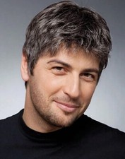 Perruque Homme Brune Courte Synthétique Texturé Wig Masculin