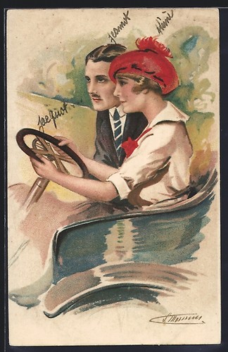 Carte postale artiste - postale, d'artiste