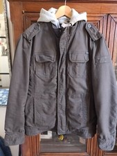 Blouson à Capuche Amovible Gris Anthracite Celio