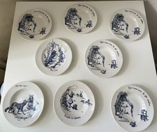 Assiettes dinette porcelaine opaque Gien « Petit chaperon rouge »