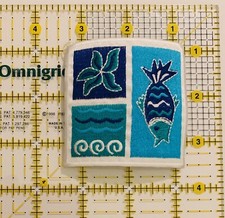 Ocean Patch Iron On...Fish/Starfish/Sea Patch Blue/Green