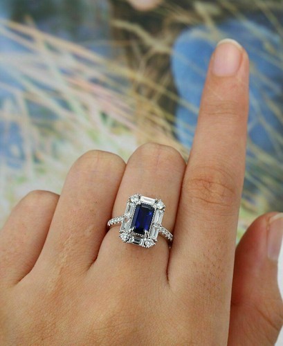 Bague halo mariage - bague, de