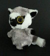 V8. DOUDOU PELUCHE YOOHOO & FRIENDS LEMURIEN RATON GRIS BLANC NOIR 16cm TTBE