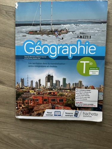Géographie terminales livre - géographie,