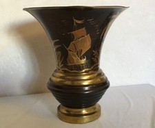 Ancien vase coupe en cuivre Dinanderie Lucien GERFAUX Art-déco 1930's