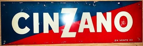 Plaque cinzano vente ici - plaque,