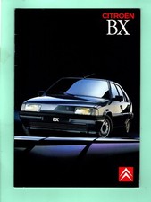 ▬► Prospectus Brochure Catalogue CITROEN BX 14 16 19 4X4 GTI 11/89 1989 40p