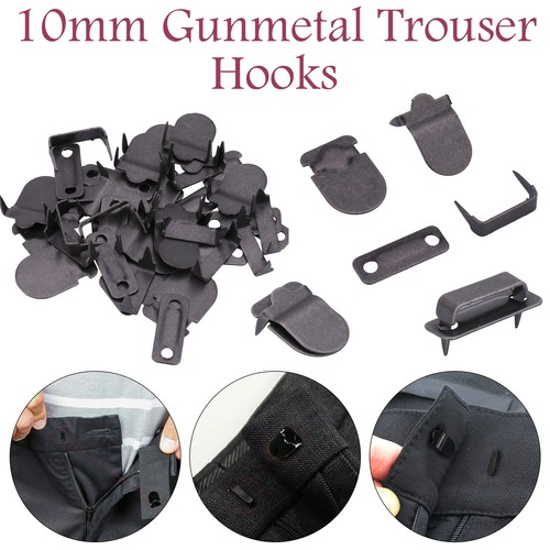 10mm gunmetal crochets - 10mm,