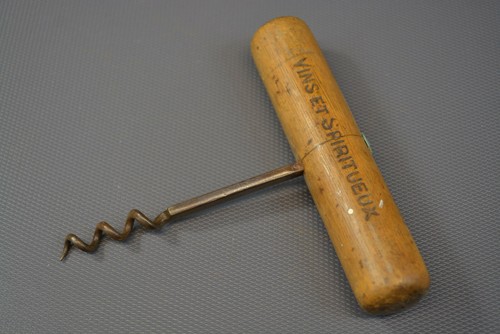 Ancien tire bouchon boulet - bouchon,