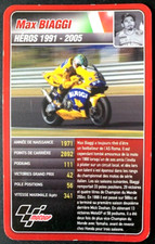 MAX BIAGGI ITALIA HEROS 1991-2005 RARE MOTO GP ROOKIE CARD COLLECTOR