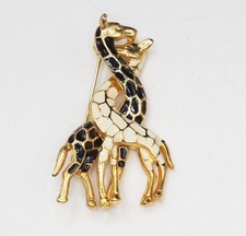 Broche Pin Giraffe Couple Mode