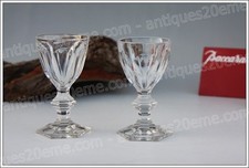 2 verres porto cristal de