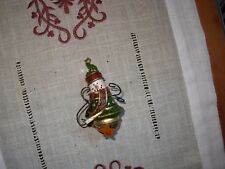  boule de noël ancien bonhomme de neige avec grelot étoile suspension lutin